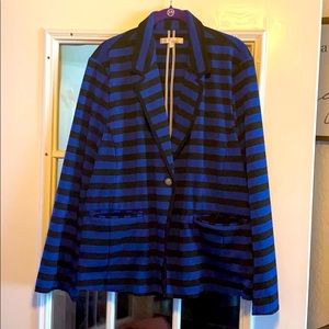 black and blue striped blazer.Excellent condition